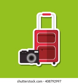 Icon of vacations design, vector illustration
