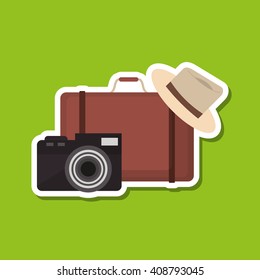 Icon of vacations design, vector illustration