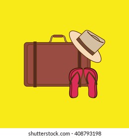 Icon of vacations design, vector illustration