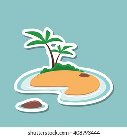 Icon of vacations design, vector illustration