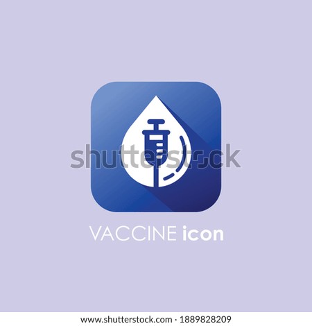 icon for vaccine, vaccine icon logo