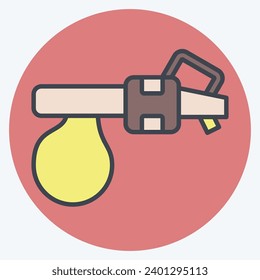 Icon Vacuum Blower. related to Construction symbol. color mate style. simple design editable. simple illustration