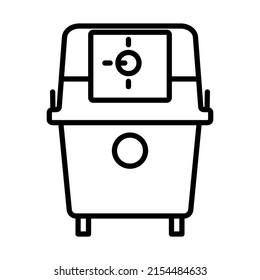 Icon Of Vacuum Cleaner. Bold outline design with editable stroke width. Vector Illustration.