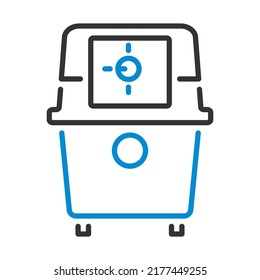 Icon Of Vacuum Cleaner. Bold outline design with editable stroke width. Vector Illustration.