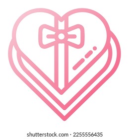 Icon Valentine day chocolate Illustration can be used for web app, etc