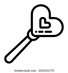Icon Valentine day lollipop Illustration can be used for web app, etc