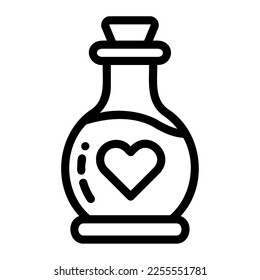 Icon Valentine day love potion Illustration can be used for web app, etc