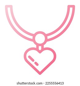 Icon Valentine day necklace Illustration can be used for web app, etc