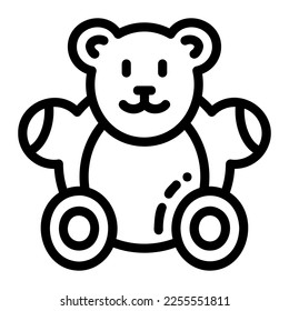 Icon Valentine day teddy bear Illustration can be used for web app, etc