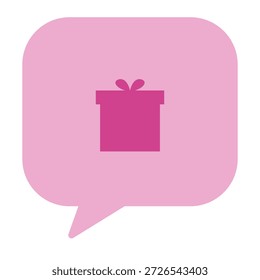 Icono de San Valentín estilo de arte plano rosa