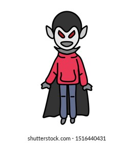 icon vampire character for halloween day