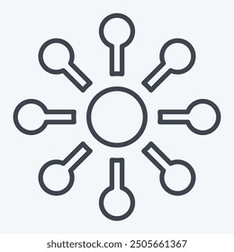 Icon Variety. related to Choice symbol. line style. simple illustration