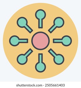 Icon Variety. related to Choice symbol. color mate style. simple illustration