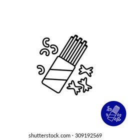 Icon of various pasta types