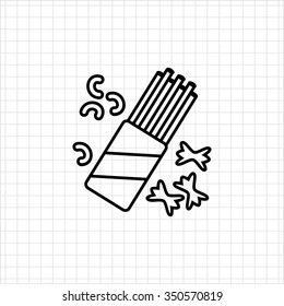 Icon of various pasta types