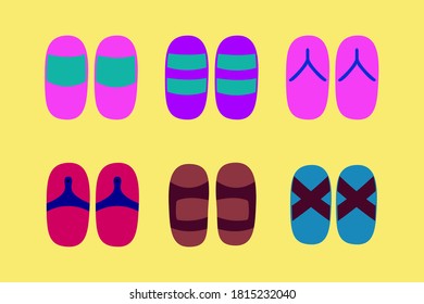 Icon of various types of sandals