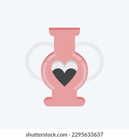 Icon Vase 2. related to Decoration symbol. flat style. simple design editable. simple illustration