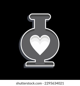 Icon Vase. related to Decoration symbol. glossy style. simple design editable. simple illustration
