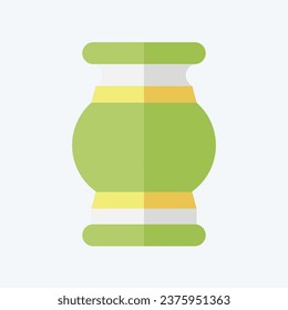 Icon Vase. related to India symbol. flat style. simple design editable. simple illustration