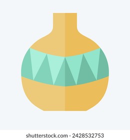 Icon Vase. related to Kenya symbol. flat style. simple design editable. simple illustration