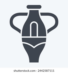 Icon Vase. related to South Africa symbol. glyph style. simple design illustration