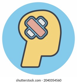 Icon Vector of Accident - Color Mate Style - Simple illustration, Editable stroke, Design template vector, Good for prints, posters, advertisements, announcements, info graphics, etc.