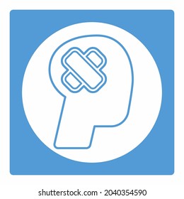 Icono Vector de Accidentes - Estilo de la luna blanca - Ilustración simple, trazo editable, Vector de plantilla de diseño, Buena para impresiones, afiches, anuncios, anuncios, gráficos de información, etc.
