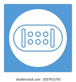 Icon Vector of Adhesive Plaster - White Moon Style - Einfache Illustration, Bearbeitbarer Strich, Design Template Vektor, Gut für Drucke, Plakate, Werbung, Ankündigungen, Infografiken, etc.