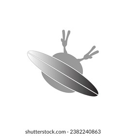 icon vector alien illustration design trendy