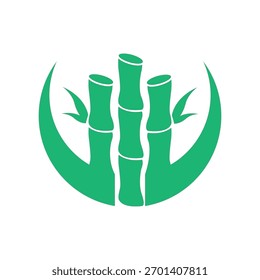 ícone vetor bambu ilustração design moda