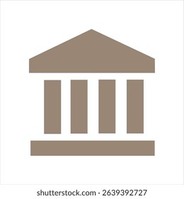 icon vector bank template design trendy