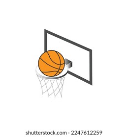 icon vector basket ball illustration design