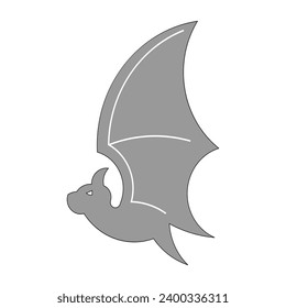 icon vector bat illustration design trendy