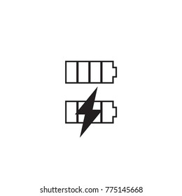 icon vector of batery charger