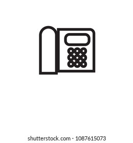 icon vector black white simple phone call 