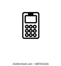 icon vector black white simple phone call 