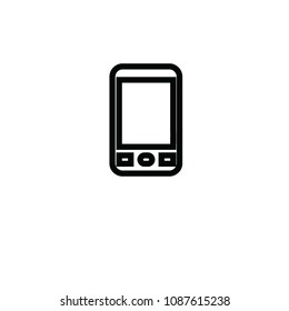 icon vector black white simple phone call 
