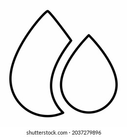 Icono Vector de Sangre - Estilo de línea - Ilustración simple, Acto editable, Diseño vectorial de plantilla, Buena para impresiones, afiches, anuncios, anuncios, gráficos de información, etc.