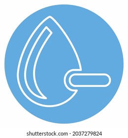 Icon Vector of Blood Type-2 - Blue Eyes Style - Simple illustration, Editable stroke, Design template vector, Good for prints, posters, advertisements, announcements, info graphics, etc.
