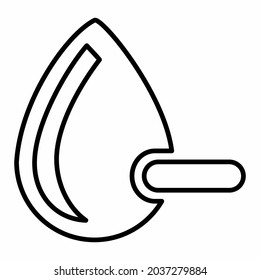 Icon Vector of Blood Type-2 - Line Style - Simple illustration, Editable stroke, Design template vector, Good for prints, posters, advertisements, announcements, info graphics, etc.