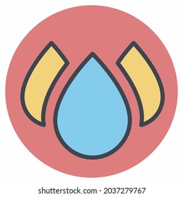 Icon Vector of Blood-2 - Color Mate Style - Einfache Illustration, Bearbeitbarer Strich, Design Template Vektor, Gut für Drucke, Plakate, Anzeigen, Ankündigungen, Infografiken, etc.