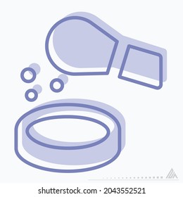 Icon Vector of Blush - Two Tone Style- Simple illustration, Editable stroke, Design template vector, Good for prints, posters, advertisements, announcements, info graphics, etc.