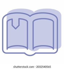 Vector de iconos del libro - Estilo de dos tonos - Ilustración simple, trazo editable, vector de plantilla de diseño, Buena para impresiones, carteles, anuncios, anuncios, gráficos de información, etc.