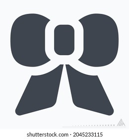 Icon Vector of Bow - Glyph Style - Simple illustration, Editable stroke, Design template vector, Good for prints, posters, advertisements, announcements, info graphics, etc.