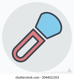 Icon Vector of Brush Large - Color Mate Style - Simple illustration, Editable stroke, Design template vector, Good for prints, posters, advertisements, announcements, info graphics, etc.
