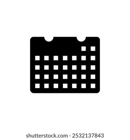 An icon vector of calendar