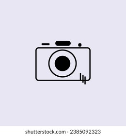Icono vectorial cámara fotografía ilustración, lente, signo, foto, digital, flash, tecnología, gráfico, equipo, captura, diseño, negro, simple, película, elemento, imagen, obturador, fotografía, 