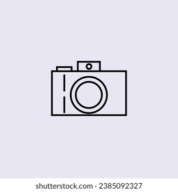 Icono vectorial cámara fotografía ilustración, lente, signo, foto, digital, flash, tecnología, gráfico, equipo, captura, diseño, negro, simple, película, elemento, imagen, obturador, fotografía, 