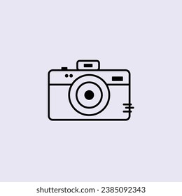 Icono vectorial cámara fotografía ilustración, lente, signo, foto, digital, flash, tecnología, gráfico, equipo, captura, diseño, negro, simple, película, elemento, imagen, obturador, fotografía, 