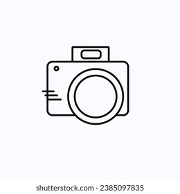 icon vector camera photography illustration, lens, sign, photo, digital, flash, technology, graphic, equipment, capture, design, black, simple, film, element, image, shutter, photograph, 